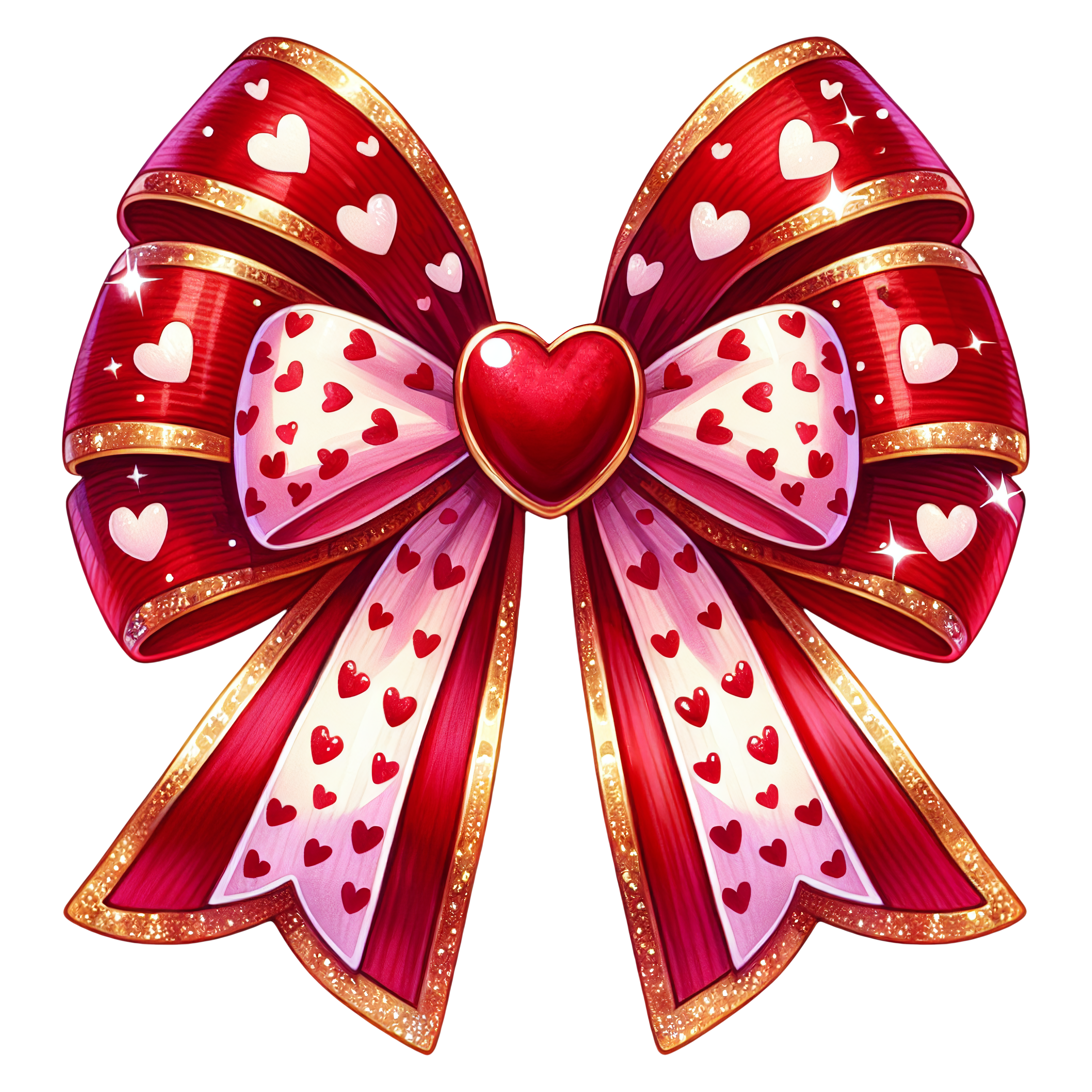 Different Styles Valentine's Day Bows DTF Prints