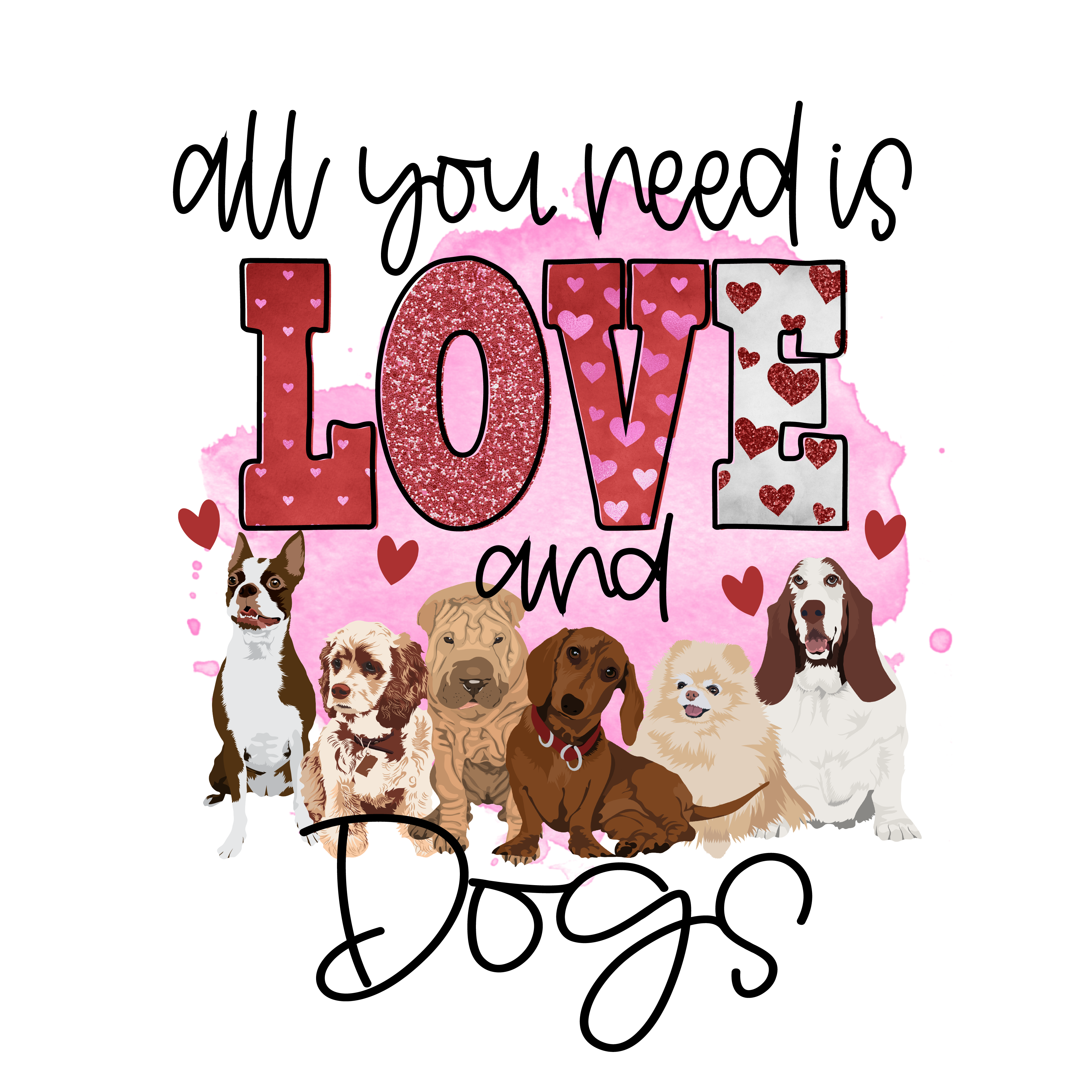 Dog Lovers DTF Print