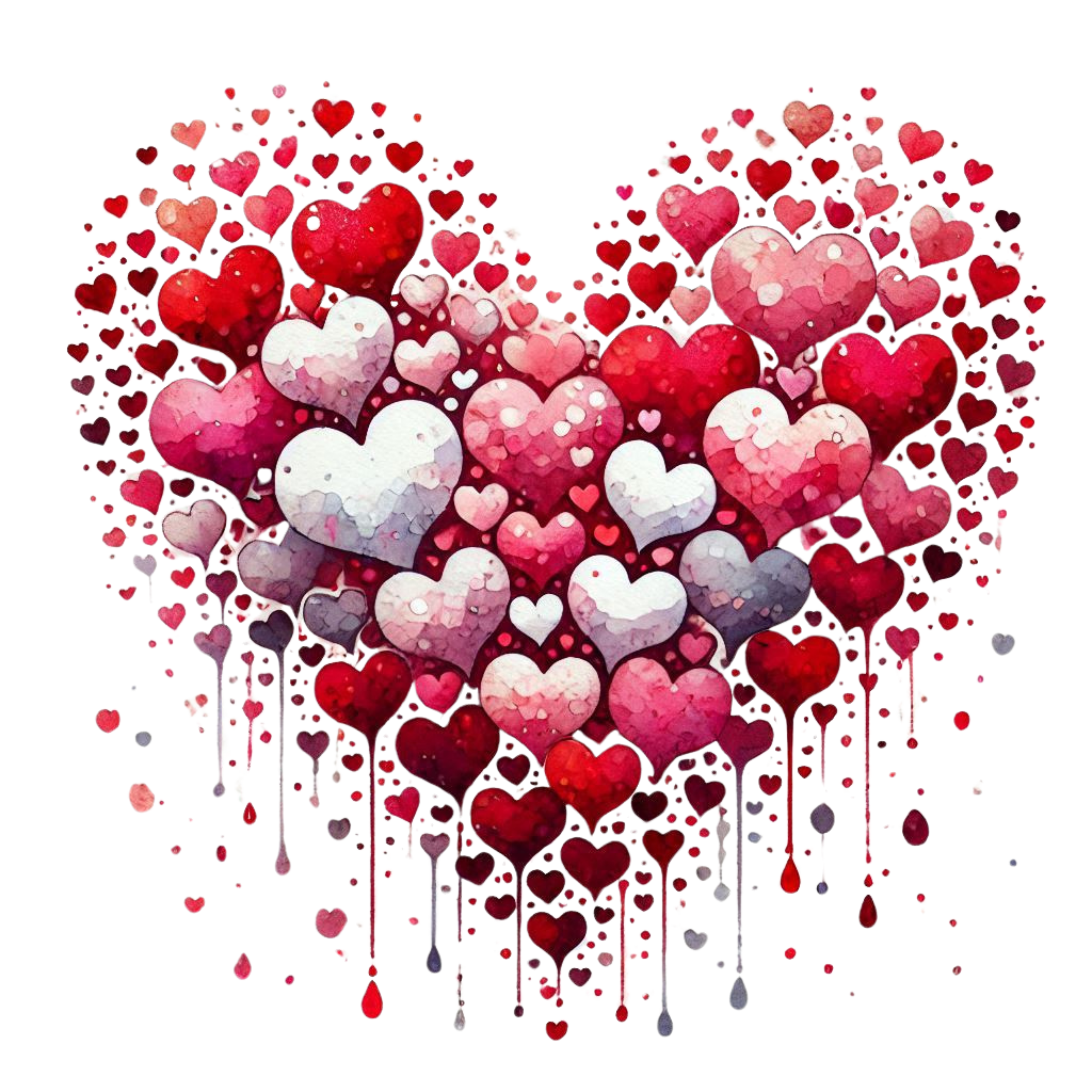 BLEEDING HEARTS DTF PRINT