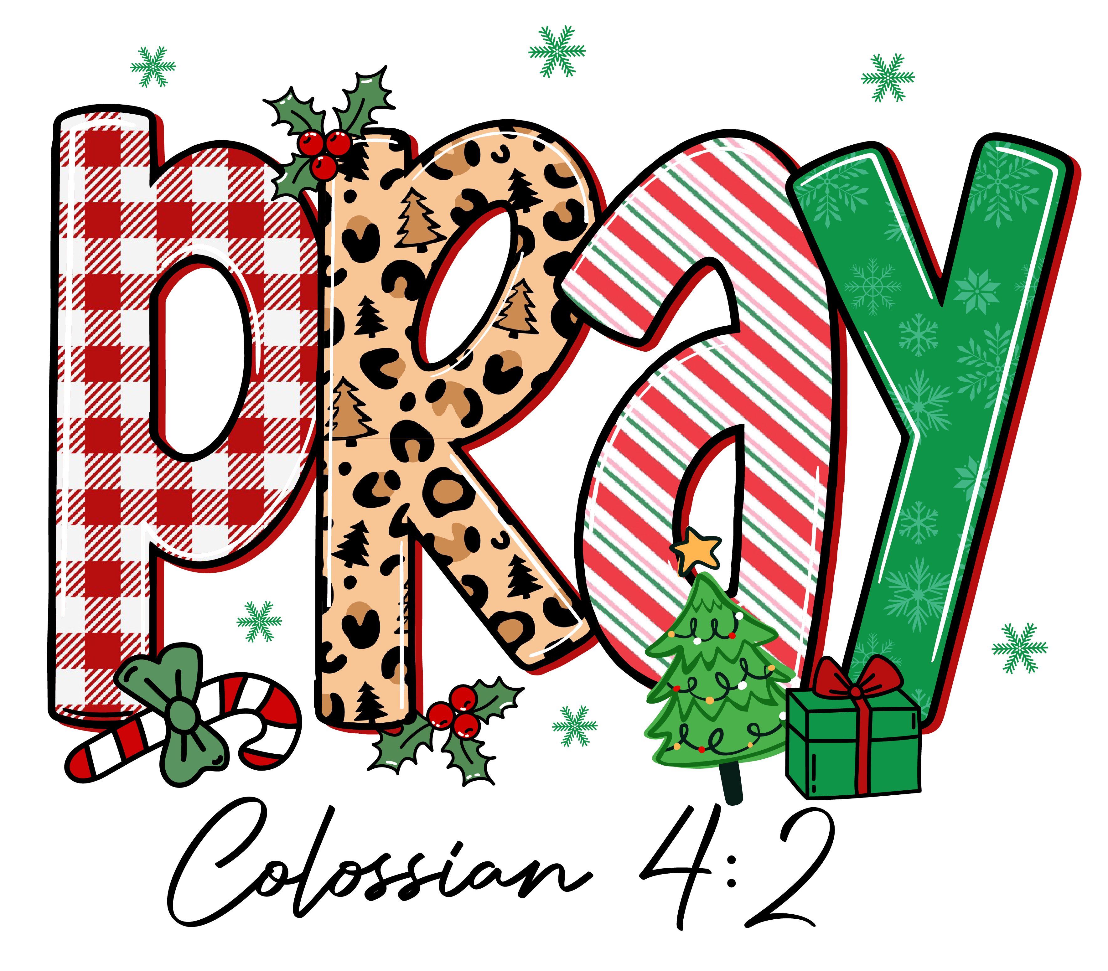 Colossian 4:2 DTF Print