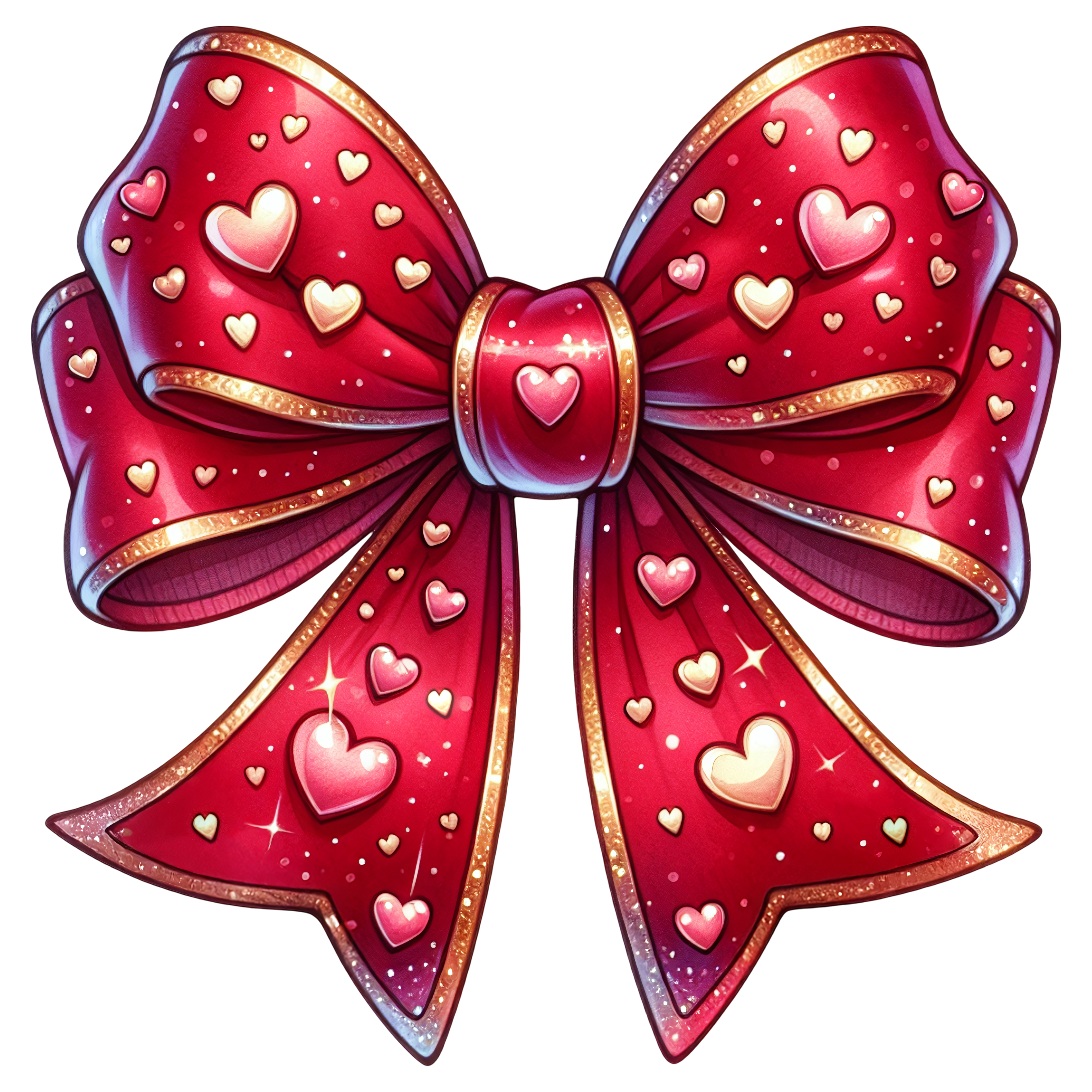 Different Styles Valentine's Day Bows DTF Prints