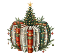 Book Lover Christmas DTF Print
