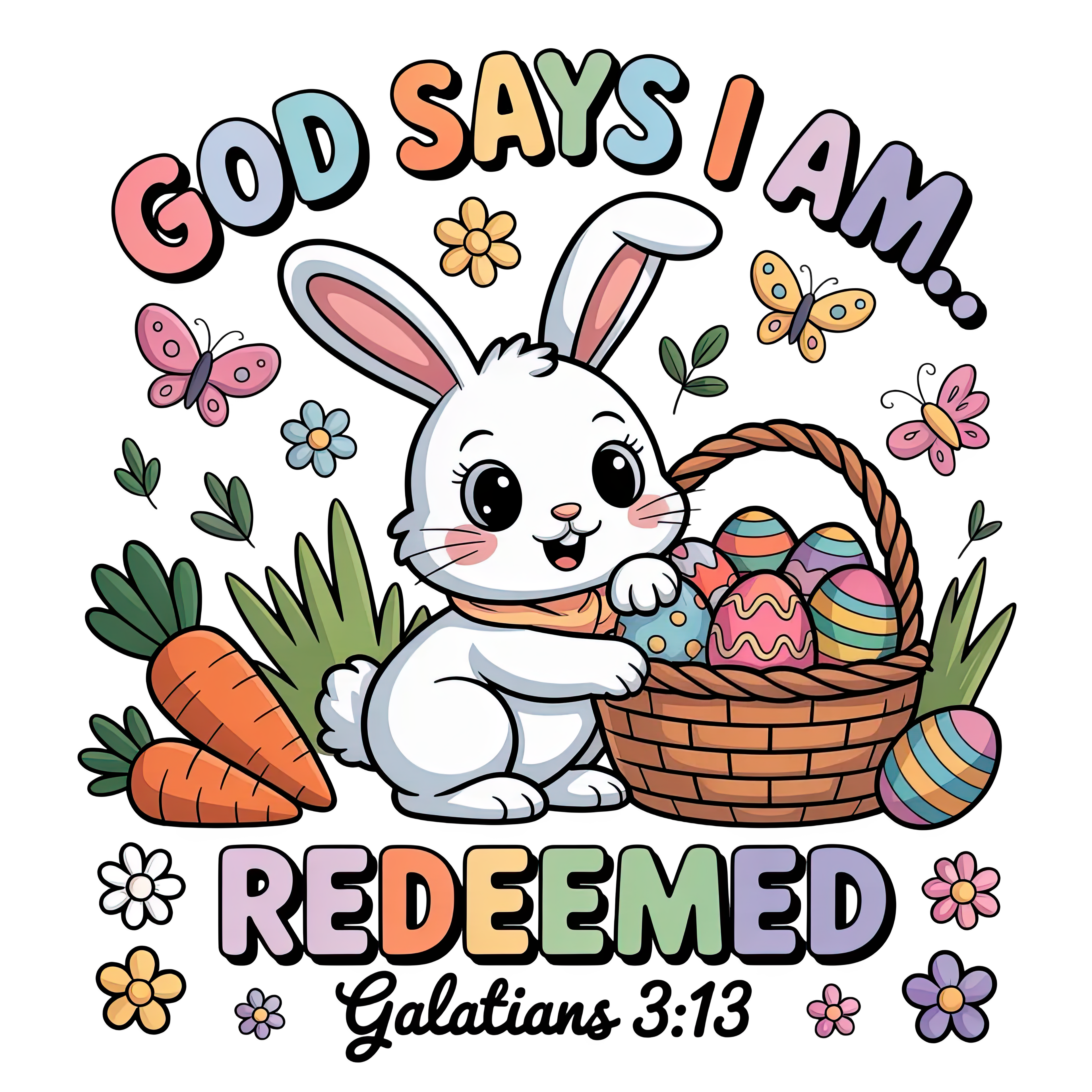 Galations 3:13 Redeemed DTF Print