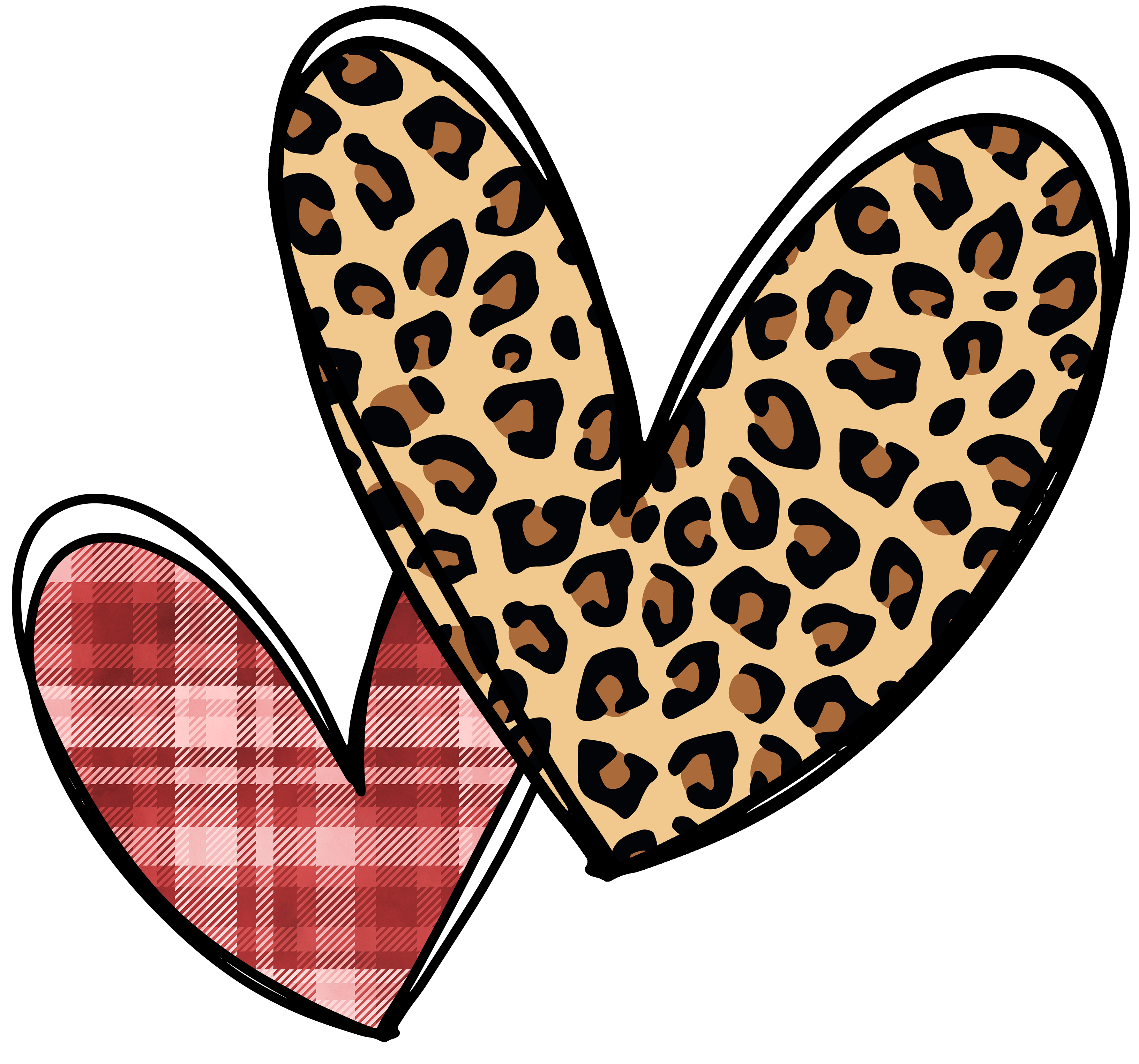 Animal and Plaid DTF Print