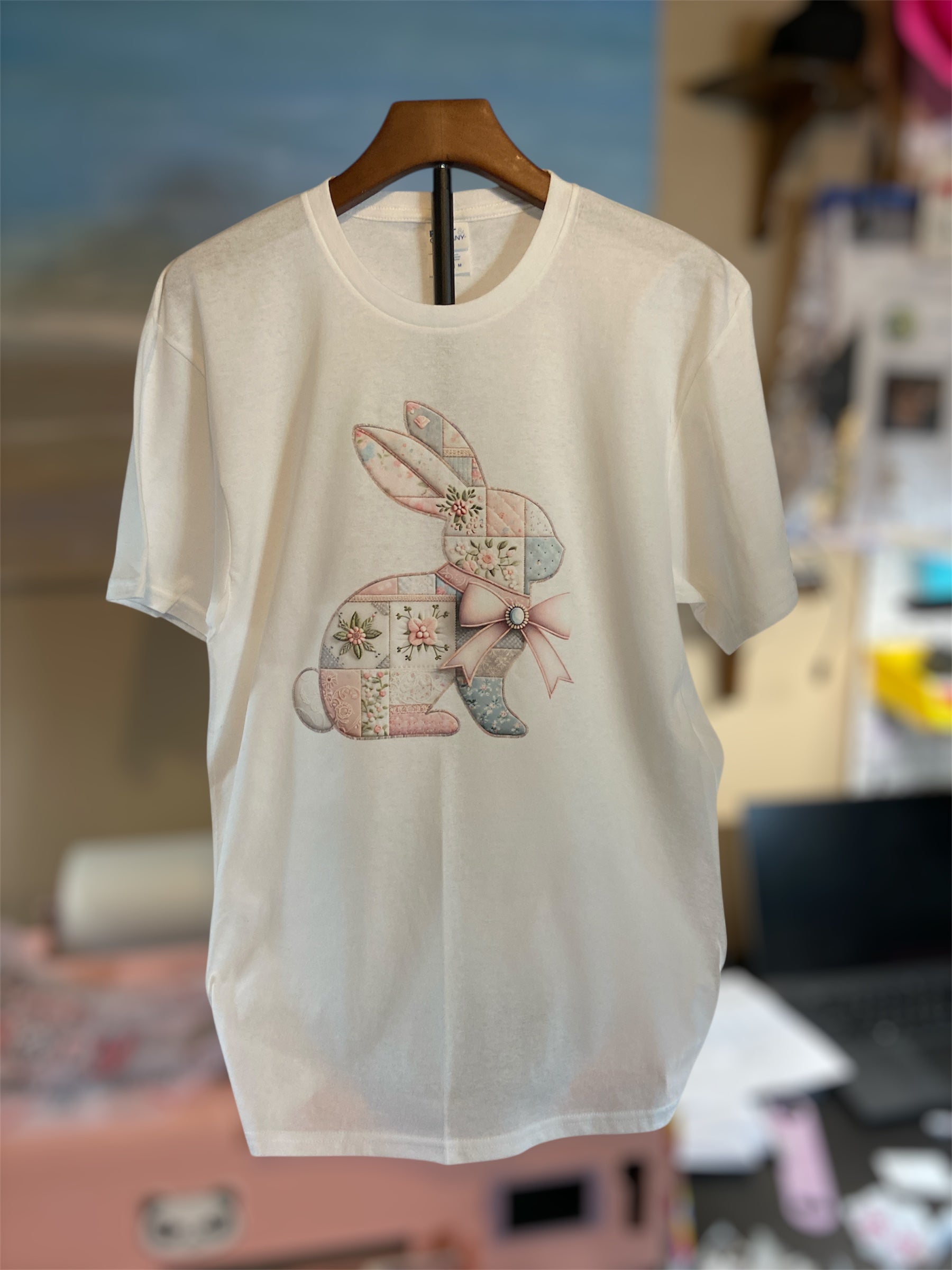 Faux Quilted Easter DTF Print